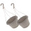 Hanging Planter Plastic 2pcs Grey Balcony Planter Garden Use 8