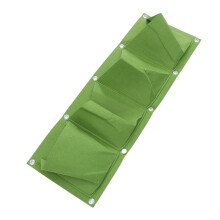 4 -Pockets Pots For Plants Indoor Wall Planters Flower Green