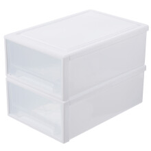 2 Pcs Boxes Plastic Storage Organizers Drawers Vertical Container