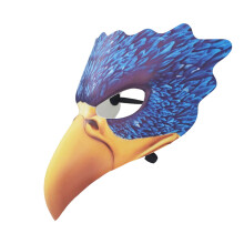 Adjustable Hawks Face Mask for Costume-Ice Crystal Eagle
