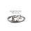 Curtain Wire Rod Silver 1 Set 78.7x0.8in 3