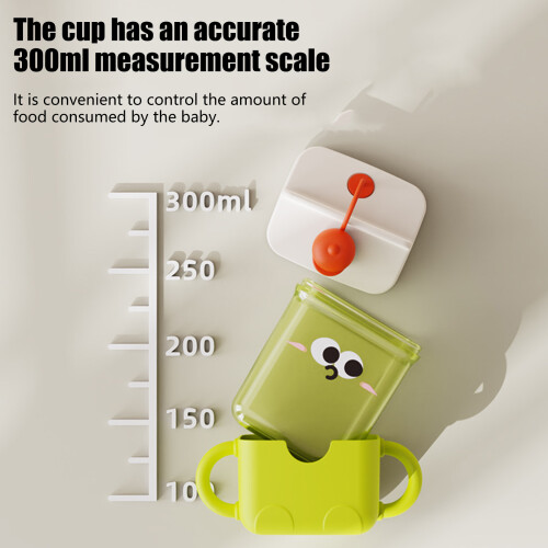 Learning drink cup, baby specific straw cup with handle,-Yellow 2