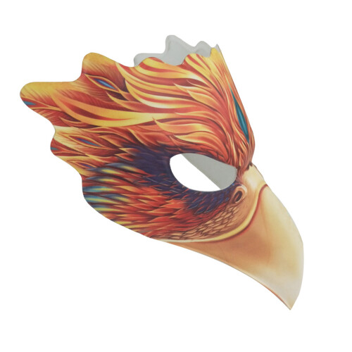 Stylish Bird Animal Carnivals Mask Soft EVA Fabric-Fire Phoenix