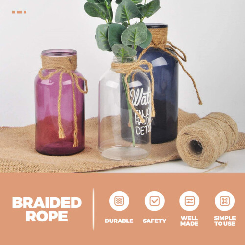 Jute String For Crafts Light Brown 1set 1