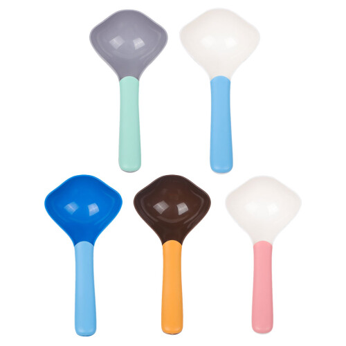 5Pcs Portable Pet Feeding Tool Cat Food Spoon ABS Material Assorted