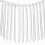 Rhinestone Rope Silver 1pack 35.4x4.7in 5