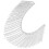 Rhinestone Rope Silver 1pack 35.4x4.7in 11