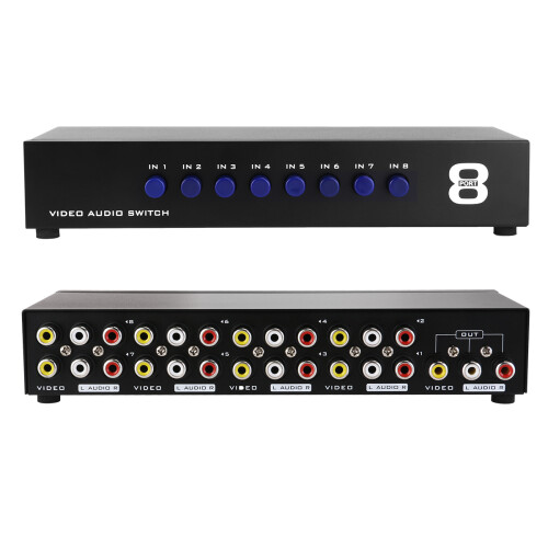 Out Composite Video Audio Switch Box Audio Home Tv