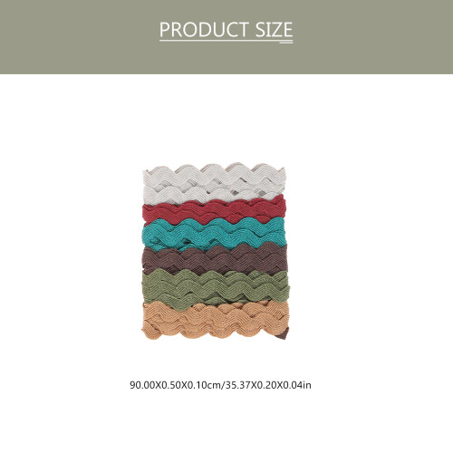 2 Rolls Polyester Ribbon For Assorted Color 35.4in 2