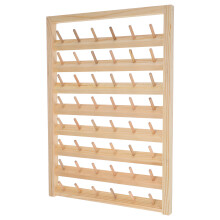 1 Set Wooden Spool Holder Sewing Thread Storage Rack