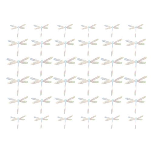 36 Pcs Simulated Dragonfly Wall Stickers Decals Decor Decorative