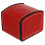 pu square watch jewelry box organizer red 1