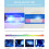 Round Varifocal Reading Glasses Metal Thin Frame Blue Light Blocking Multifocal Computer Titanium Silver 3.0 Dioptres 5