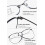 Round Varifocal Reading Glasses Metal Thin Frame Blue Light Blocking Multifocal Computer Titanium Silver 3.0 Dioptres 2