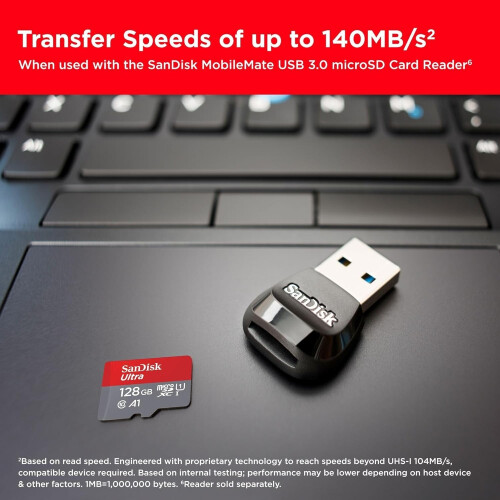 SanDisk SanDisk Ultra 128GB microSDXC Card+SD Adapter 2