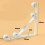 2 Stuks Creatieve IJzeren Wandplank Beugel Wit 9