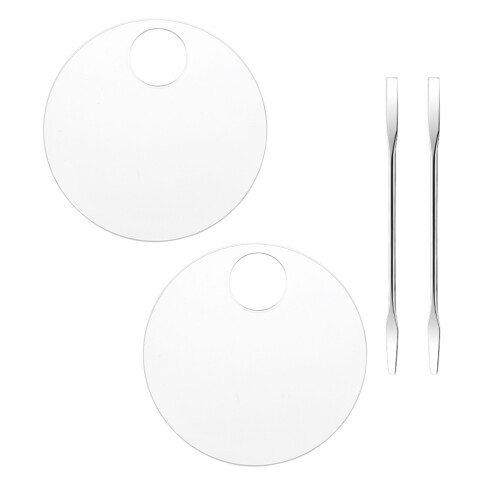 2 Set Palette Trasparenti In Acrilico Per Ombretti E Unghie