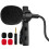 Mini Lavalier Mic Clip Recording Microphone For Pc Smartphone Black 7