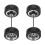 set ruote sostituibili per auto radiocomandate 1/64 8