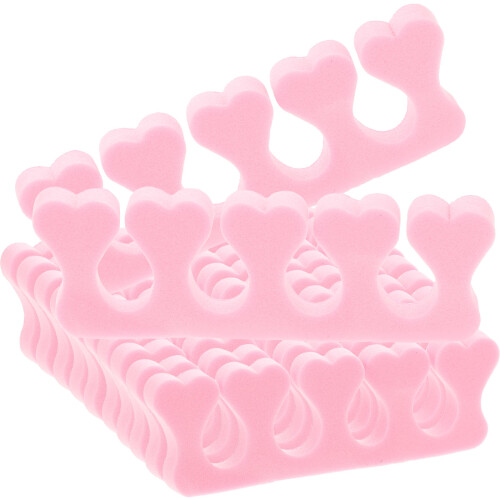 40 pz separatore dita in per pedicure e unghie rosa