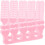 40 pz separatore dita in per pedicure e unghie rosa 6