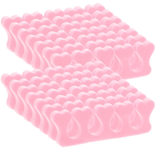 40 pz separatore dita in per pedicure e unghie rosa 2