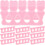40 pz separatore dita in per pedicure e unghie rosa 8