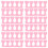 40 pz separatore dita in per pedicure e unghie rosa 5