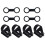 1 set universal snorkel fixing buckles black 1