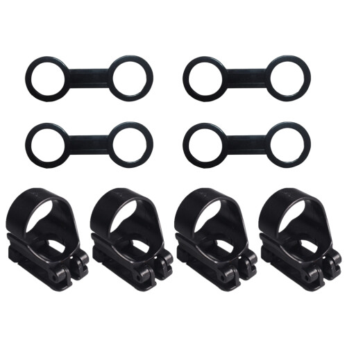 1 set universal snorkel fixing buckles black