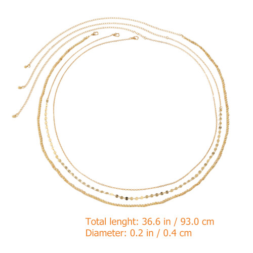 Set Cinture In Metallo Con Paillettes Per E Addome 1