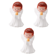 statuetta angelo che prega per bambino, 3 pezzi, decorazione