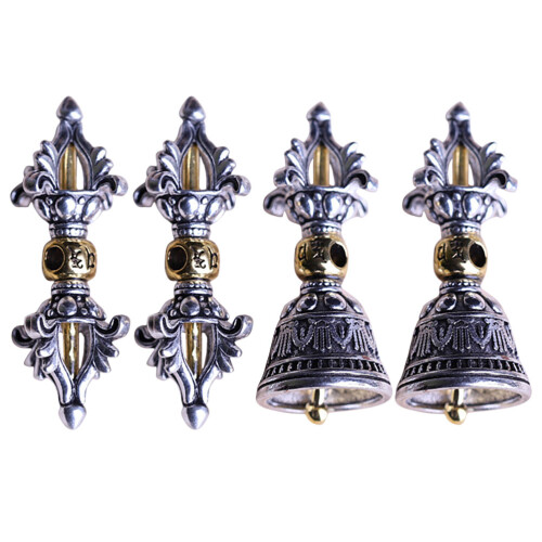 4 Pezzi Pendente Vajry Pestello Collana Religiosa Buddhista 2