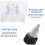 20 pezzi bottiglie estrusione 50 ml trasparenti per sigillante 9