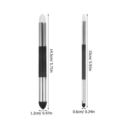 4 Pezzi Per Schizzi Gomma Pennello Set Pulizia Tavolozza 2