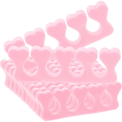 40 pz separatore dita in per manicure e pedicure rosa