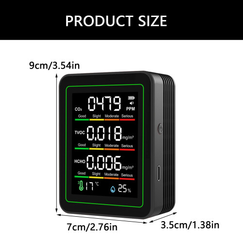Testeur avancé d'environnement intérieur, compteur complet de 2