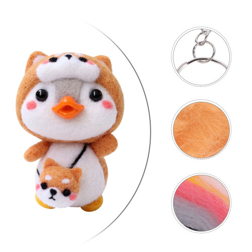 1 set pinguïn naaldvilt kit - decoratief handwerk 2
