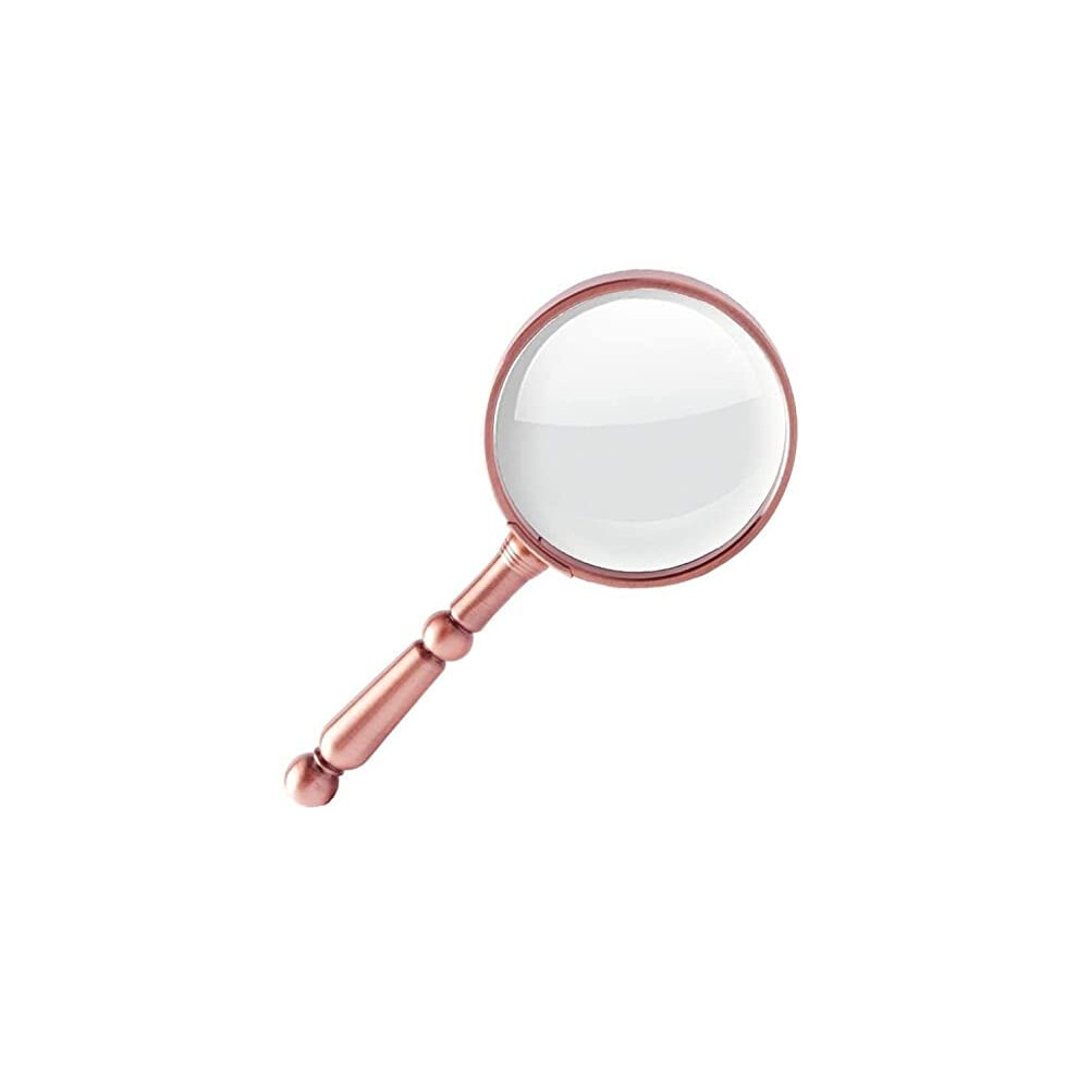 Magnifiers 20X Handheld Magnifying Glass With Full Metal Frame, Optical Lens For Reading, Low Vision, Books, Map