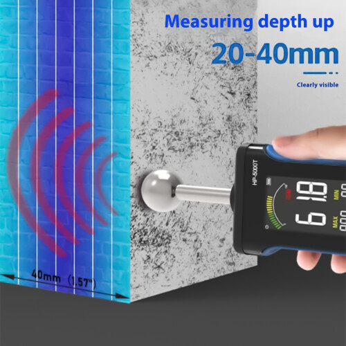 Digital Wall Moisture Meter Audible Alarm Risk Indicators Auto 1