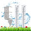 Clear Scale Rain Gauges Replacement Tubes High Visibility 5