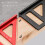 Professional Woodworking Triangular Ruler Finders-Blue English 2