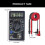 Kleine digitale multimeter ABS-voltmeter voor 3