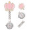 1 Set Kroon Zakhorloge Creatief Borsthorloge Grappig 2