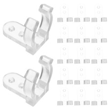 100 stuks led-snoerlamp houder pc schroeven (transparant)
