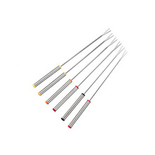 6 Stuks 24 Cm Rvs Fonduevorken Met Hittebestendige Handgreep