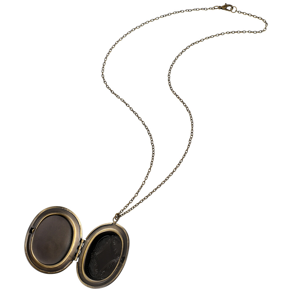Owalny Wisiorek Z Wygrawerowanym Motywem, Naszyjnik PamiąTkowy-image