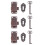 3Pcs Fivelas Vintage Para De Presente Embalagem 3