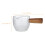 jarra de com de madeira para café e creme 2