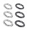 6 Unidades Redondos Para Sem (14mm + 12mm + 10mm) 11